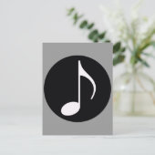 ミュージカルメモ～黒 ポストカード (スタンド正面)