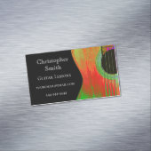 ミュージカルモダンギター抽象芸術 マグネット名刺 (インサイチュ)