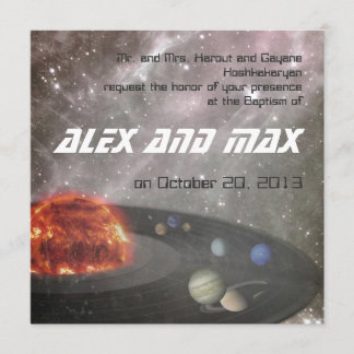 ミュージカルユニバース-バプティスマ招待状 招待状