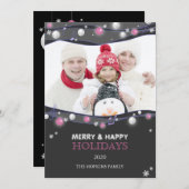 ミュージカルライユニークツホリデーファミリーフォト シーズンカード (正面/裏面)