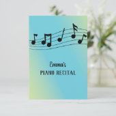 ミュージカルリサイタルクレフ、 音符記号とスタッフ 招待状 (スタンド正面)