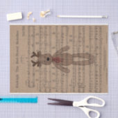 ミュージカルルドルフ赤ノーズトナディテディベア 薄葉紙 (クラフト)