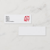 ミュージカルレッドプロファイルカード スキニー名刺 (正面/裏面)