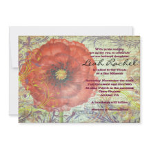 ミュージカルレッドポピーバルミツワー招待状