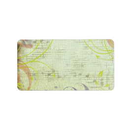 ミュージカルレッドポピープリント自分のラベルシール ラベル