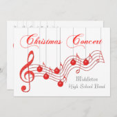 ミュージカルレッドレースクリスマスコンサート 招待状 (正面/裏面)