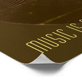 ミュージカルレトロヴィンテージスタイルレコードプレートカバー ポスター (角)