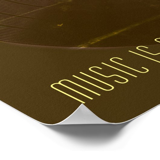 ミュージカルレトロヴィンテージスタイルレコードプレートカバー ポスター (角)