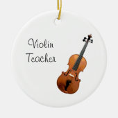 ミュージカルヴァイオリン先生クラシカル音楽 セラミックオーナメント (正面)
