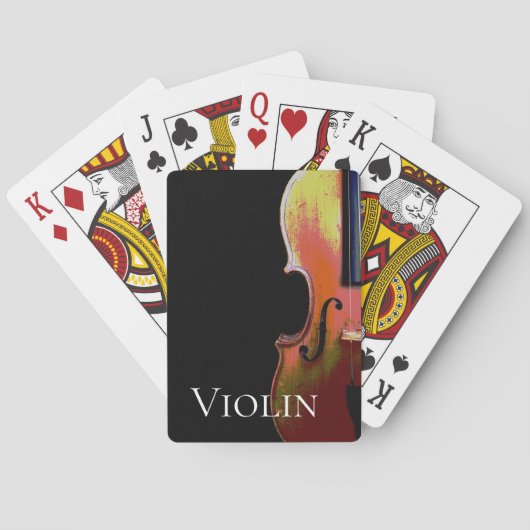 ミュージカルヴァイオリン動揺してクラシカル音楽 トランプ (裏面)