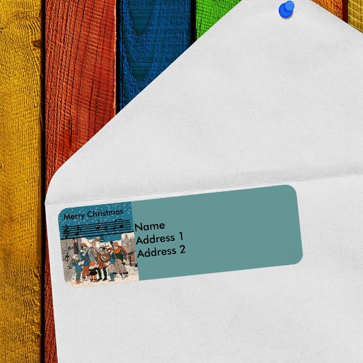 ミュージカルヴィンテージクリスマスカロラーズ ラベル