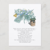 ミュージカルヴィンテージ孔雀結婚鳥の願い井戸 エンクロージャーカード (裏面)