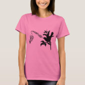 ミュージカルヴィンテージ歌唱黒鳥 Tシャツ (正面)