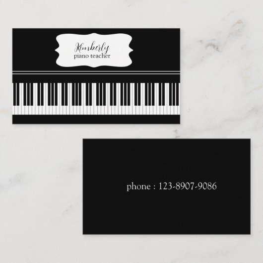 ミュージカル優雅 名刺 (正面/裏面)