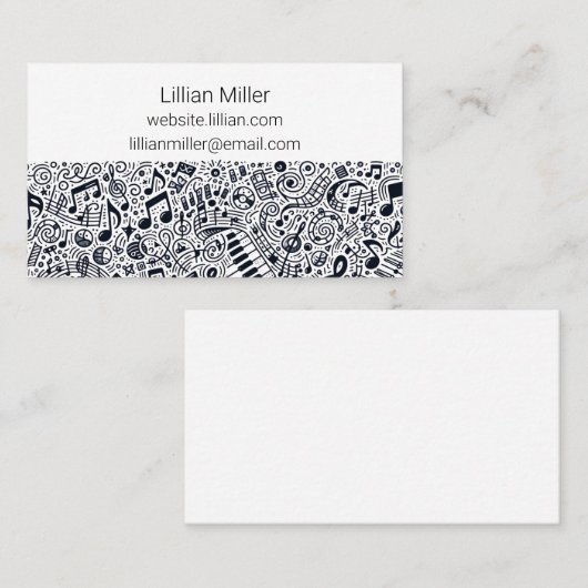 ミュージカル名刺付き 名刺 (正面/裏面)