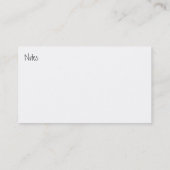 ミュージカル名刺 名刺 (裏面)