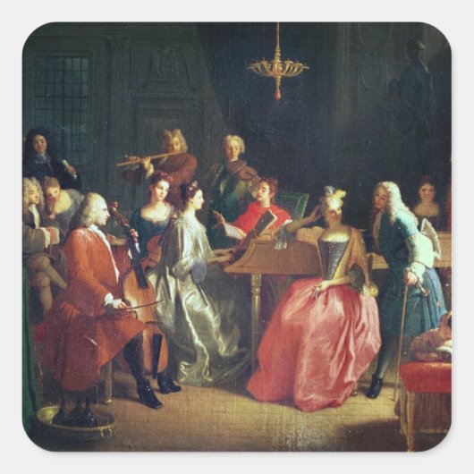 ミュージカル夕べ(油上) スクエアシール (正面)