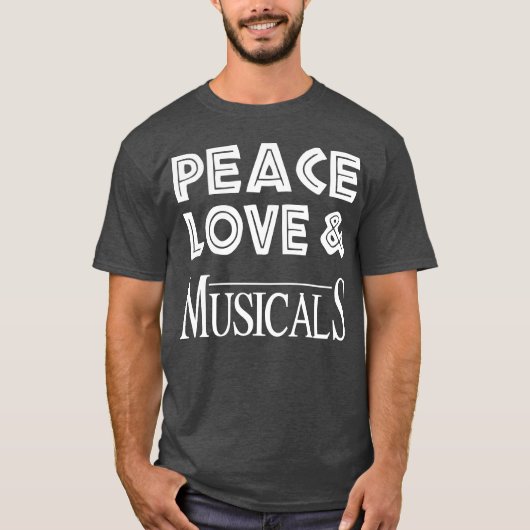 ミュージカル大好き Tシャツ (正面)