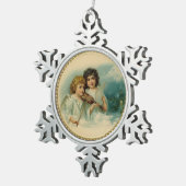 ミュージカル天使 スノーフレークピューターオーナメント (右)