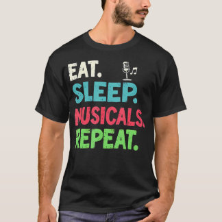 ミュージカル好きのための「ミュージカル三昧」Tシャツ Tシャツ