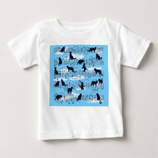 ミュージカル子猫 ベビーTシャツ (正面)