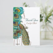 ミュージカル孔雀バードケージフェザーありがとう サンキューカード (スタンド正面)