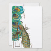 ミュージカル孔雀バードケージフェザーウェディング侵入 招待状 (裏面)