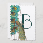 ミュージカル孔雀バードケージフェザーウェディング侵入 招待状 (裏面)