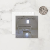 ミュージカル挨拶! ノートカード (正面/裏面インサイチュ)