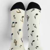 ミュージカル柄ソックス ソックス (上部)