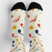 ミュージカル柄ソックス ソックス (上部)