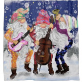 ミュージカル格言バンドクリスマスシャワーカーテン シャワーカーテン (正面)