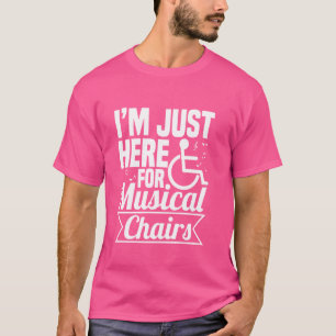 ミュージカル椅子車いすU用引用文 Tシャツ