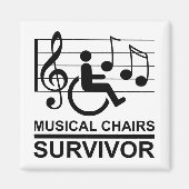 ミュージカル椅子 – 生存者 マグネット (正面)