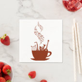 ミュージカル楽器とノート紙ナプキンス スタンダードカクテルナプキン (インサイチュ)