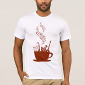 ミュージカル楽器とノートMens Tシャツ (正面)