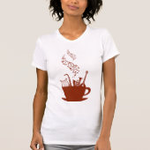 ミュージカル楽器とノートWomens Tシャツ (正面)