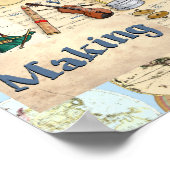 ミュージカル楽器アルファベット国際的 ポスター (角)