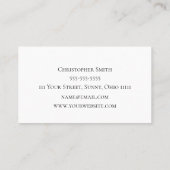 ミュージカル楽器ギターレッスン 名刺 (裏面)