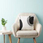 ミュージカル楽器ギター白黒 クッション (椅子)