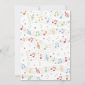 ミュージカル楽器シンダンスバースデ遊ィーバーパーティー 招待状 (裏面)