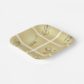 ミュージカル楽器スケッチ ペーパープレート (傾斜あり)