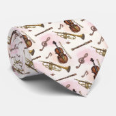 ミュージカル楽器タイ ネクタイ (ロール)