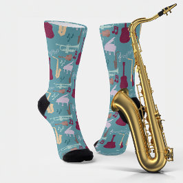 ミュージカル楽器パターンソックス ソックス
