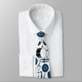 ミュージカル楽器パターンデザイン2トーン ネクタイ (タイ)