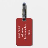 ミュージカル楽器パーソナライズされた ラゲッジタグ (裏面縦)