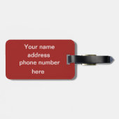 ミュージカル楽器パーソナライズされた ラゲッジタグ (裏面横)