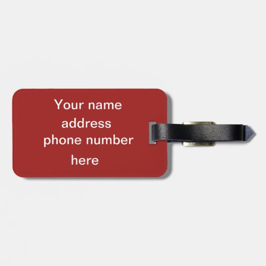 ミュージカル楽器パーソナライズされた ラゲッジタグ (裏面横)