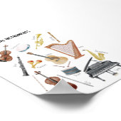 ミュージカル楽器ポスター ポスター (角)