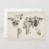 ミュージカル楽器マップ ポストカード (正面/裏面)